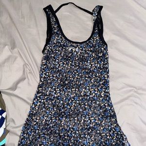 Floral flower sheer lace tank top sexy open back